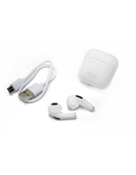 Xoro Khb 30 Zestaw Słuchawkowy True Wireless Stereo (Tws) Douszny Połączenia/Muzyka/Sport/Codzienność Bluetooth Biały