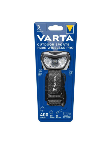 Varta 18650 101 401 Latarka Czarny Latarka Czołowa Led