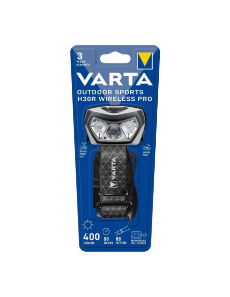 Varta 18650 101 401 Latarka Czarny Latarka Czołowa Led