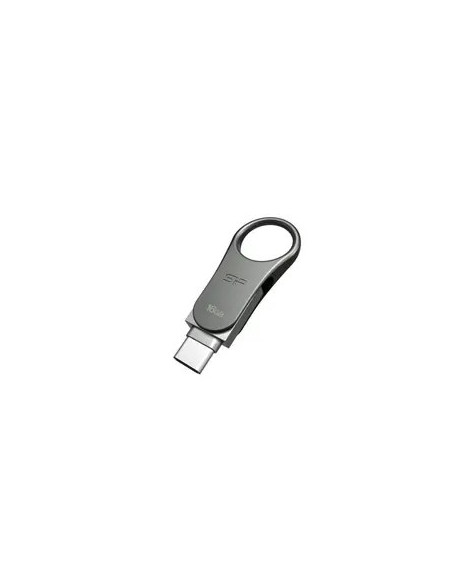 Silicon Power Mobile C80 Pamięć Usb 16 Gb Usb Type-A / Usb Type-C 3.0 (3.1 Gen 1) Tytan