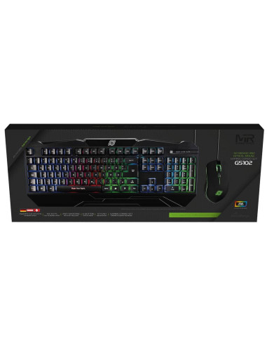 Mediarange Mrgs102 Klawiatura Dołączona Myszka Gaming Usb Qwertz Niemiecki Czarny