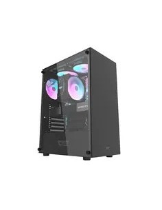 Darkflash Dk100 Czarny / Atx / Bez Wentylatorów / 3X Usb-A / Strona Przezroczysta / Bez Zasilacza