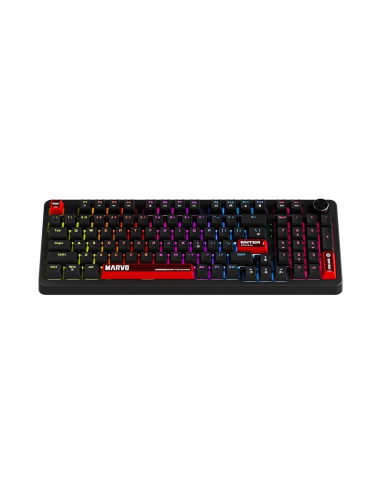 Marvo Mechaniczna Arma 98 Klawiatura Gaming Qwerty Uk Międzynarodowy Czarny