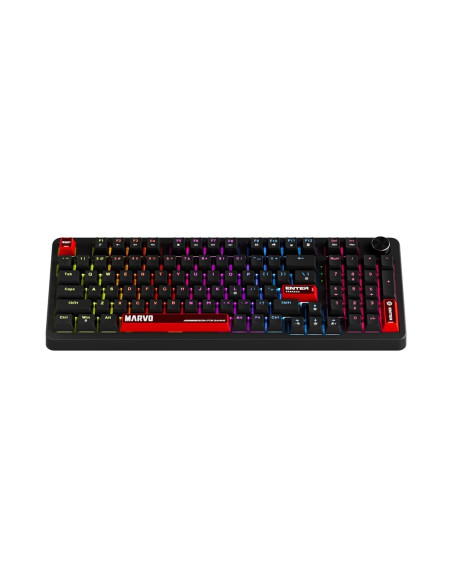 Marvo Mechaniczna Arma 98 Klawiatura Gaming Qwerty Uk Międzynarodowy Czarny