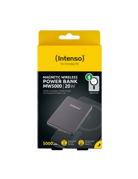 Intenso Mw5000 Litowo-Polimerowy (Lipo) 5000 Mah Bezprzewodowe Ładowanie Szary