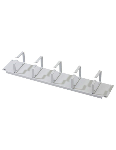 Organizator Kablowy 19" 2U, 5X Uchwyty Stalowe, 85X60 Mm, Szary