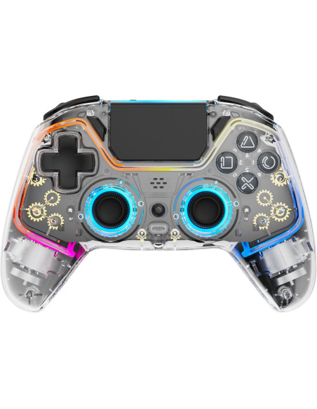 Deltaco Gaming Gam-169-T Kontroler Gier Przezroczysty Bluetooth/Usb Gamepad Android, Nintendo Switch, Pc, Playstation 4, Ios