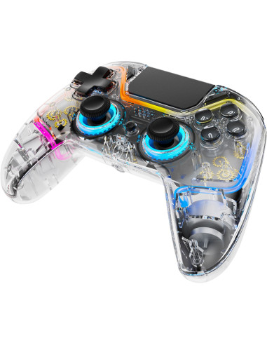 Deltaco Gaming Gam-169-T Kontroler Gier Przezroczysty Bluetooth/Usb Gamepad Android, Nintendo Switch, Pc, Playstation 4, Ios