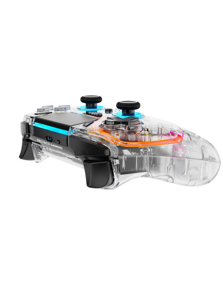 Deltaco Gaming Gam-169-T Kontroler Gier Przezroczysty Bluetooth/Usb Gamepad Android, Nintendo Switch, Pc, Playstation 4, Ios
