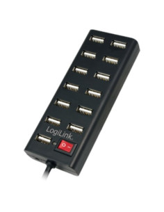 Logilink Ua0126 Huby I Koncentratory Usb 2.0 480 Mbit/S Czarny 2