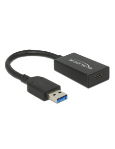Delock 65698 Kabel Usb Usb 3.2 Gen 2 (3.1 Gen 2) 0,15 M Usb A Usb C 10 Gbit/S Czarny