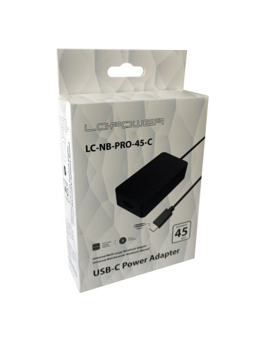 Lc-Power Lc-Nb-Pro-45-C Adapter Zasilający/ Inwentor Wewnętrzna 45 W Czarny