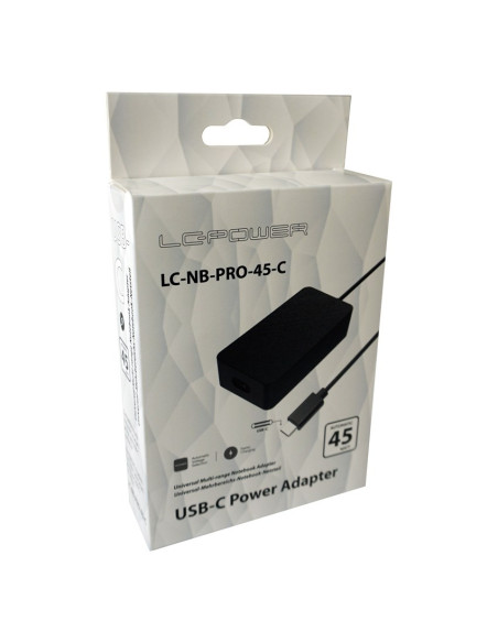 Lc-Power Lc-Nb-Pro-45-C Adapter Zasilający/ Inwentor Wewnętrzna 45 W Czarny