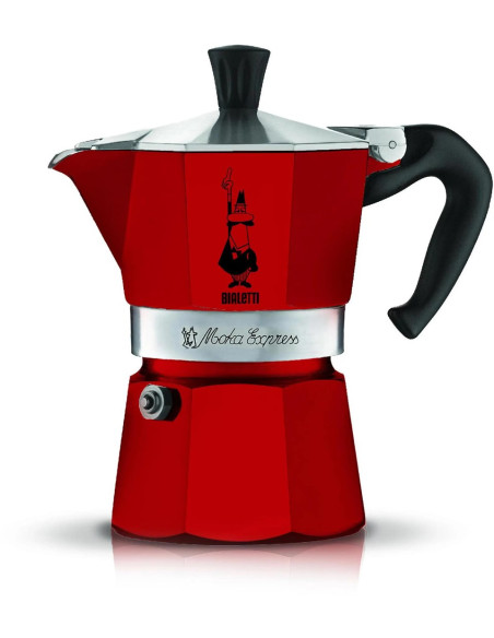 Kawiarka Na 3 Filiżanki Moka Express 5466 Bialetti Czerwona