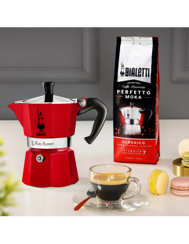 Kawiarka Na 3 Filiżanki Moka Express 5466 Bialetti Czerwona