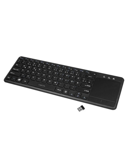 Logilink Id0188 Klawiatura Dom Rf Wireless Qwertz Czarny