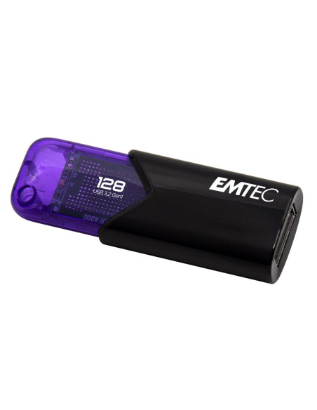 Emtec Click Easy Pamięć Usb 128 Gb Usb Typu-A 3.2 Gen 1 (3.1 Gen 1) Czarny, Fioletowy
