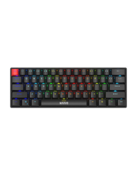 Marvo Scorpion Kg933G Saber 61 Wired Mechanical Rgb 60% Uk Layout Gaming Keyboard (Black) Klawiatura Qwerty Czarny