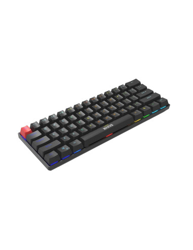 Marvo Scorpion Kg933G Saber 61 Wired Mechanical Rgb 60% Uk Layout Gaming Keyboard (Black) Klawiatura Qwerty Czarny