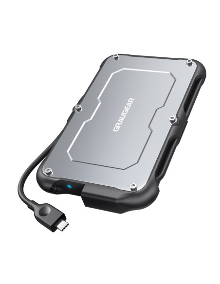 Graugear G-2502-C-10G Obudowa Do Dysków Twardych Obudowa Hdd/Ssd Czarny, Stal 2.5"