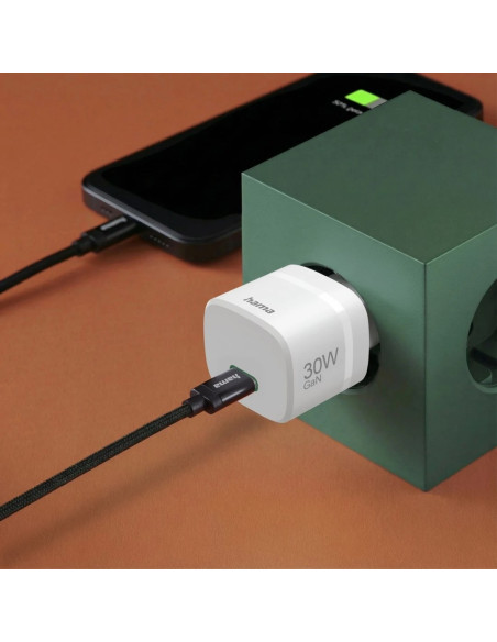 Hama 00201964 Ładowarka Do Urządzeń Przenośnych Smartfon, Tablet, Power Bank, Zestaw Słuchawkowy Biały Prąd Przemienny Szybkie Ł