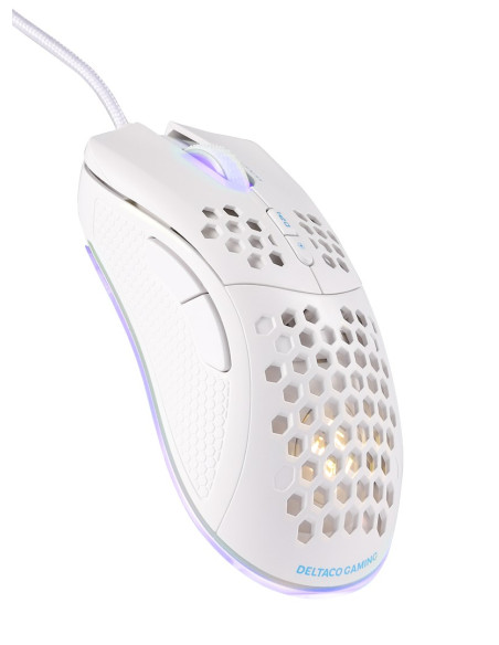 Deltaco Gaming Gam-108-W Myszka Dla Praworęcznych Usb Typu-A Optyczny 6400 Dpi