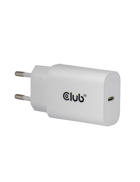 Club3D Cac-3020 Ładowarka Do Urządzeń Przenośnych Smartfon, Uniwersalne Biały Prąd Przemienny Szybkie Ładowanie Wewnętrzna