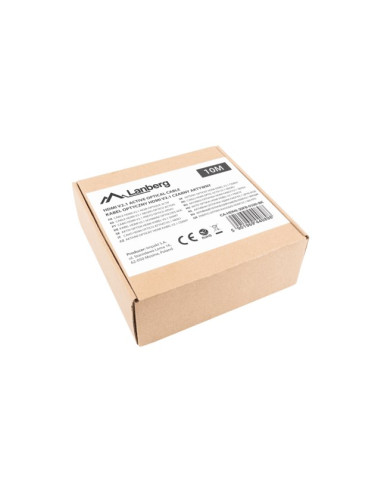 Lanberg Kabel Hdmi Lanberg Kabel Hdmi M/M V2.1 10M Optyczny Aoc Czarny Ca-Hdmi-30Fb-0100-Bk