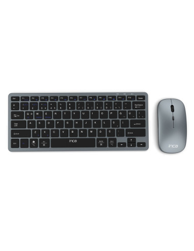 Inca Ibk-572Bt Klawiatura Dołączona Myszka Rf Wireless + Bluetooth Czarny