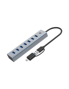 Conceptronic Hubbies21G Huby I Koncentratory Usb 3.2 Gen 1 (3.1 Gen 1) Type-A 5000 Mbit/S Szary 2