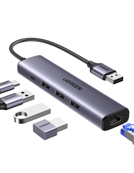 Ugreen 60554 Stacja Dokująca Przewodowa Usb 3.2 Gen 1 (3.1 Gen 1) Type-C Szary