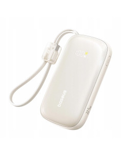 Powerbank Baseus Enerfill Fc21 10000 Mah 22,5 W Usb-A Usb-C Tytanowy Z Odłączanym Kablem Lightning