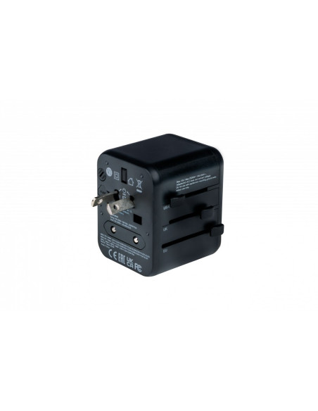 Verbatim 49544 Adapter Wtyczek Zasilających Uniwersalne Czarny