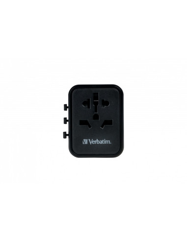 Verbatim 49544 Adapter Wtyczek Zasilających Uniwersalne Czarny