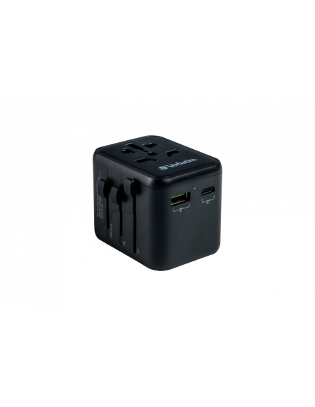 Verbatim 49544 Adapter Wtyczek Zasilających Uniwersalne Czarny