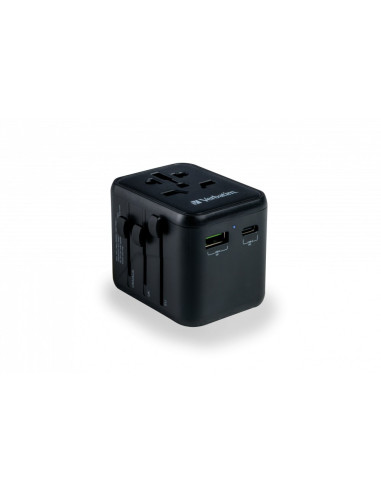 Verbatim 49544 Adapter Wtyczek Zasilających Uniwersalne Czarny