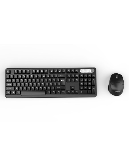Inca Iws-549U Klawiatura Dołączona Myszka Biuro Rf Bezprzewodowy + Usb Czarny