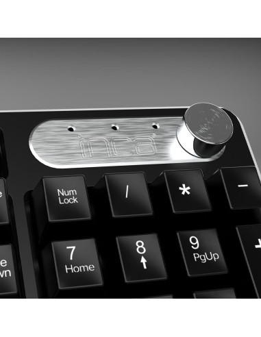 Inca Iws-549U Klawiatura Dołączona Myszka Biuro Rf Bezprzewodowy + Usb Czarny