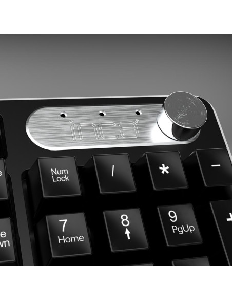Inca Iws-549U Klawiatura Dołączona Myszka Biuro Rf Bezprzewodowy + Usb Czarny