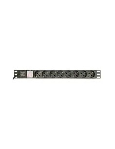 Gembird Eg-Pdu-014-C14 Rozdzielacz Zasilania Pdu 8 X Gniazdo Sieciowe 1U Czarny 2