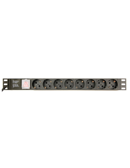 Gembird Eg-Pdu-014-C14 Rozdzielacz Zasilania Pdu 8 X Gniazdo Sieciowe 1U Czarny