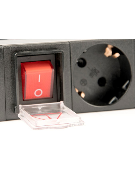 Gembird Eg-Pdu-014-C14 Rozdzielacz Zasilania Pdu 8 X Gniazdo Sieciowe 1U Czarny