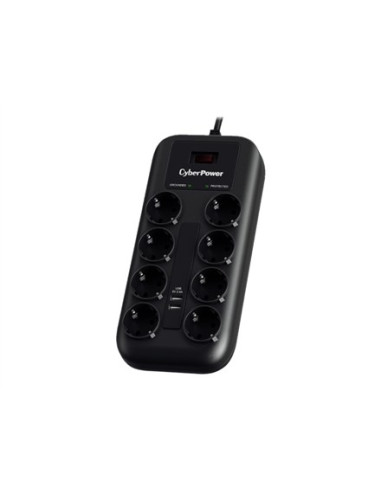 Cyberpower P0820Suf0-De Ochrona Przeciwprzepięciowa Czarny 8 X Gniazdo Sieciowe 200 - 250 V 1,8 M