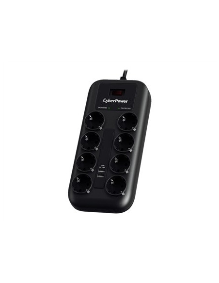 Cyberpower P0820Suf0-De Ochrona Przeciwprzepięciowa Czarny 8 X Gniazdo Sieciowe 200 - 250 V 1,8 M