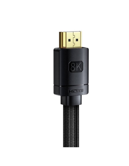 Baseus Cakgqj01 Kabel Hdmi 2 M Hdmi Typu A (Standard) Czarny, Srebrny