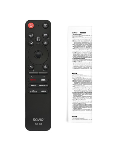Savio Pilot Uniwersalny/Zamiennik Do Tv Lg Rc-29