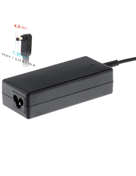 Zasilacz Sieciowy Akyga Ak-Nd-54 Do Notebooka Asus (19 V  2,37 A  45W  4 Mm X 1.35 Mm)