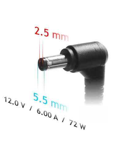 Zasilacz Sieciowy Akyga Ak-Nd-28 Do Notebooka Acer (12 V  6,0 A  72W  5.5 Mm X 2.5 Mm)