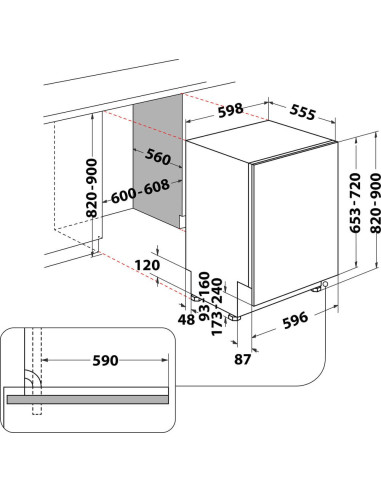 Zmywarka Do Zabudowy Indesit Dio 3C24 Ac E