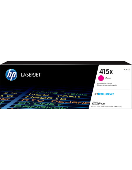 Hp Oryginalny Purpurowy Toner 415X Laserjet O Dużej Wydajności